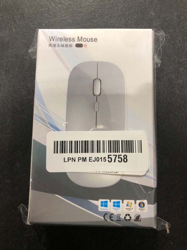 Photo 1 of Wireless Mouse. Mouse Optic 2.4GHz Wireless, Silent Click, 33ft Range, 3-Level DPI, 5 Million Click Lifespan, Color Black.