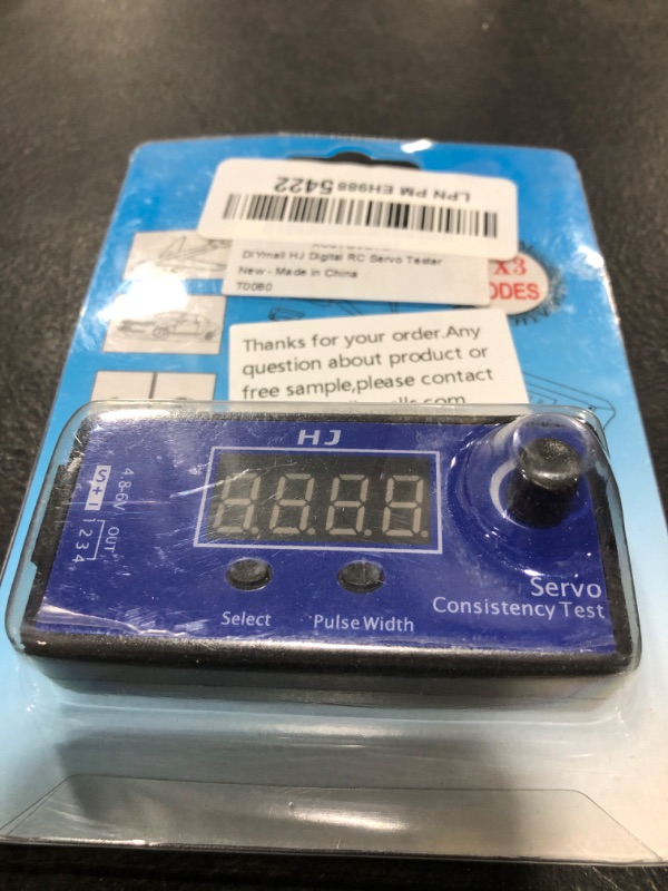 Photo 1 of DIYmall HJ Digital RC Servo Tester ESC Consistency Tester Speed Controller for RC Helicopter Airplane Car Motor Throttle Display