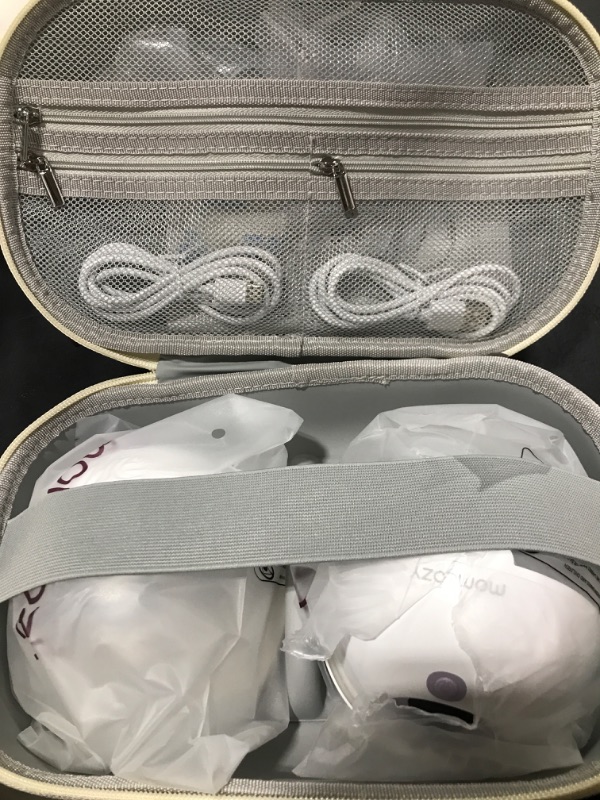 Photo 1 of Momcozy M5 Hands-Free Wearable Breast Pump, Double-Sealed Flange for Baby-Like Comfort, 3 Modes & 9 Suction Levels, Portable Electric Pump – 24mm, 2-Pack Lilac