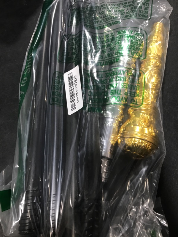 Photo 1 of Lucleag 2PCS Gold Walking Cane & Silver Walking Cane, Halloween Party Theme Party Supplies, Halloween King Cosplay Prop Costume Accessories, Halloween Prop Stick Pimp Canes for Adults Kids