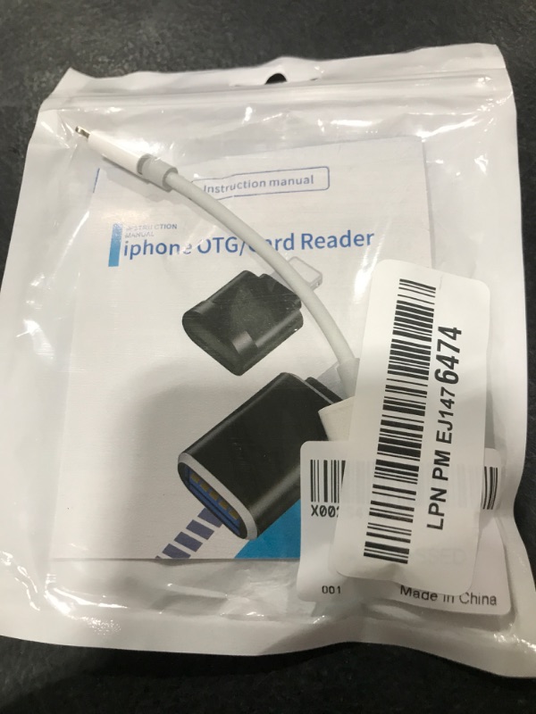 Photo 1 of Zoyuzan Lightning Male to USB Female Adapter OTG Cable for Apple iPhone 11 12 Mini Max Pro XS XR SE2 7 8plus Ipad Air3 A Camera Memory Card Reader