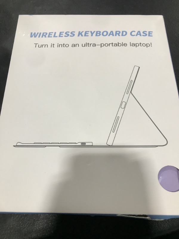 Photo 1 of Harvopu Keyboard Case Compatible with iPad Air 11-inch/Air 5th 4th Generation Case with Keyboard-Backlit Detachable, Folio Cover with Pencil Holder for Air 11" M3/M2 (2025/2024), Air 5/Air 4 (Purple)