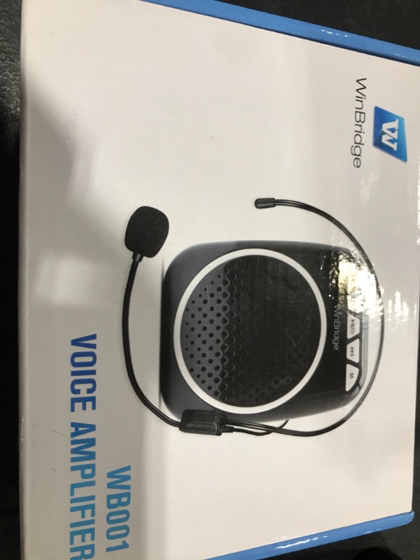 Photo 1 of WinBridge WB001 Portable Voice Amplifier with Headset Microphone, Personal Speaker Head Mic, Megaphone Speaker for Teachers, Elderly, Tour Guides, Coaches, Presentations, Mini PA with Wearable Mic