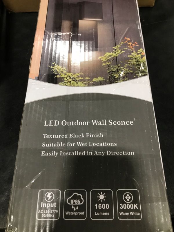 Photo 1 of Tarentlight Modern LED Outdoor Wall Sconce 17W Integrated LED Outdoor Wall Mount,Anti Rust Textured Black Suit for Wet Locations and All Rooms,Easily Installed in Any Direction.Bulb Included.