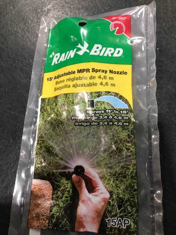 Photo 1 of Rain Bird 15AP Adjustable Pattern Spray Nozzle, Adjustable 0° - 360° Pattern, 8' - 15' Spray Distance