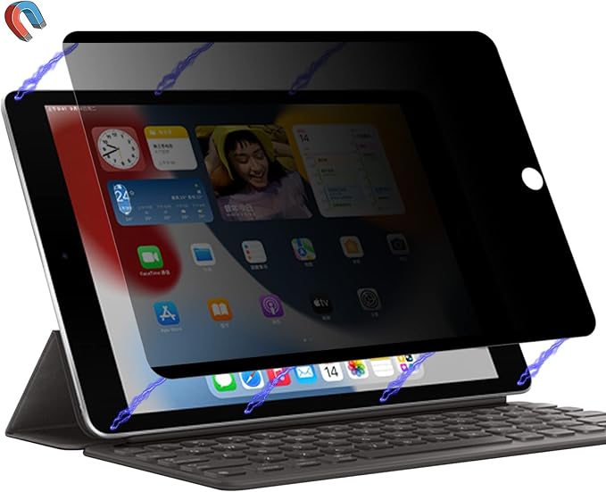 Photo 1 of Magnetic ipad 10.2 privacy screen protector for Apple iPad 10.2" 9th/8th/7th Generation, Removable&Reusable Anti Blue Light Glare Spy Privacy Filter-High Sensitive/Bubble Free/HD/Privacy Protection Screen,Smooth as Silk
