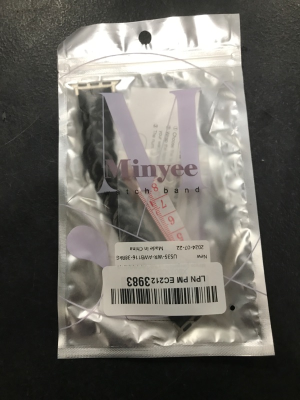 Photo 1 of Minyee Compatible with Apple Watch Band Braided 38/40/41/42/44/45/46/49mm Women, Solo Loop Stretchy Designer Slim Elastic Woven Cute Bracelet Strap for iWatch Series 10 9 Ultra SE 8 7 6 5 4 3 2 1