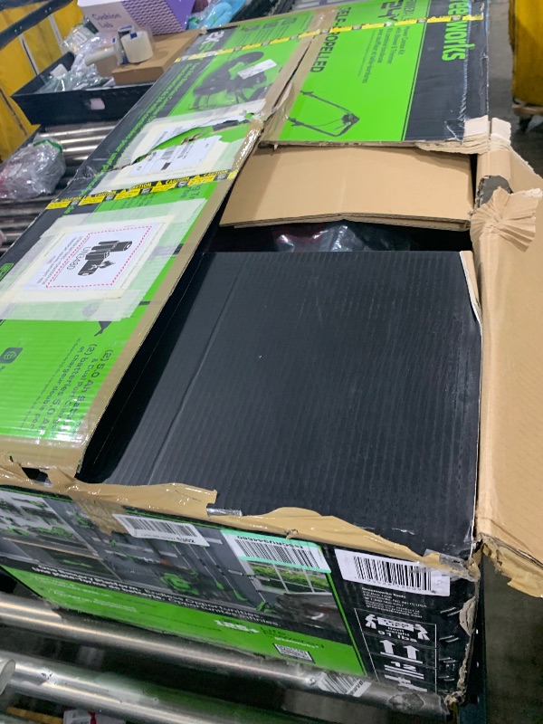 Photo 1 of Greenworks 48V (2x24V) 21" Brushless Mower+12" String Trimmer+320CFM Blower,(2) 5.0Ah Batteries and 4A Dual Port Charger