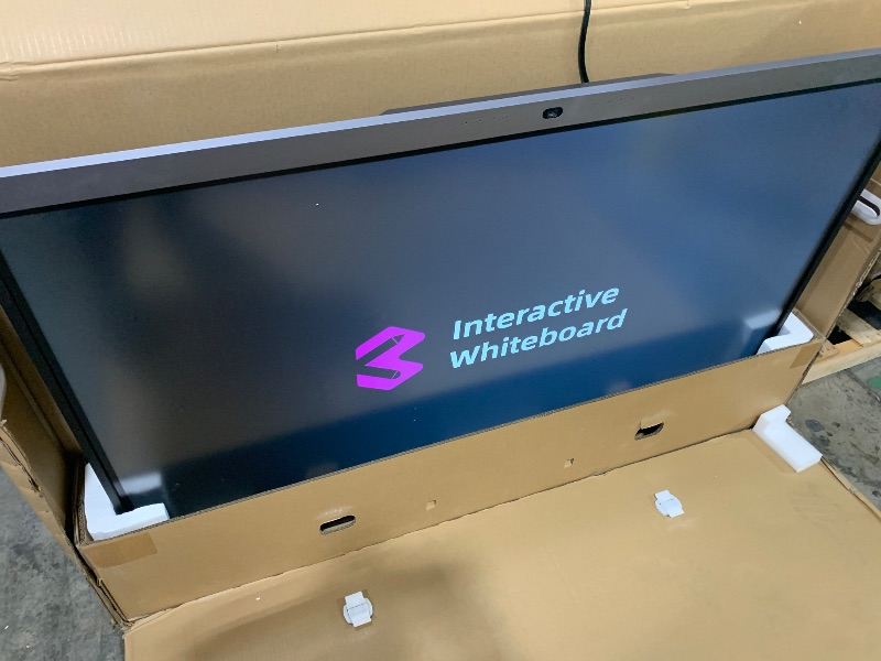 Photo 1 of TIBURN 65" 4K UHD Smart Board with Auto-Framing Camera | Smart Whiteboard Interactive Touchscreen Display, Includes Wall Mount, Ideal for Office, Classroom, and Conference