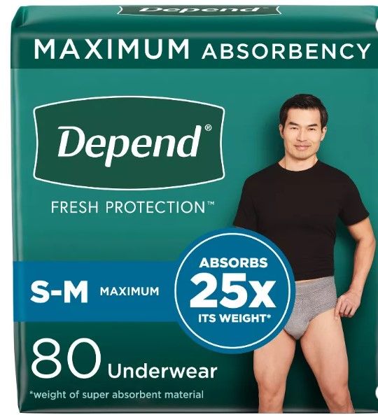 Photo 1 of Depend Fresh Protection Adult Incontinence Disposable Underwear for Men - Maximum Absorbency - Gray