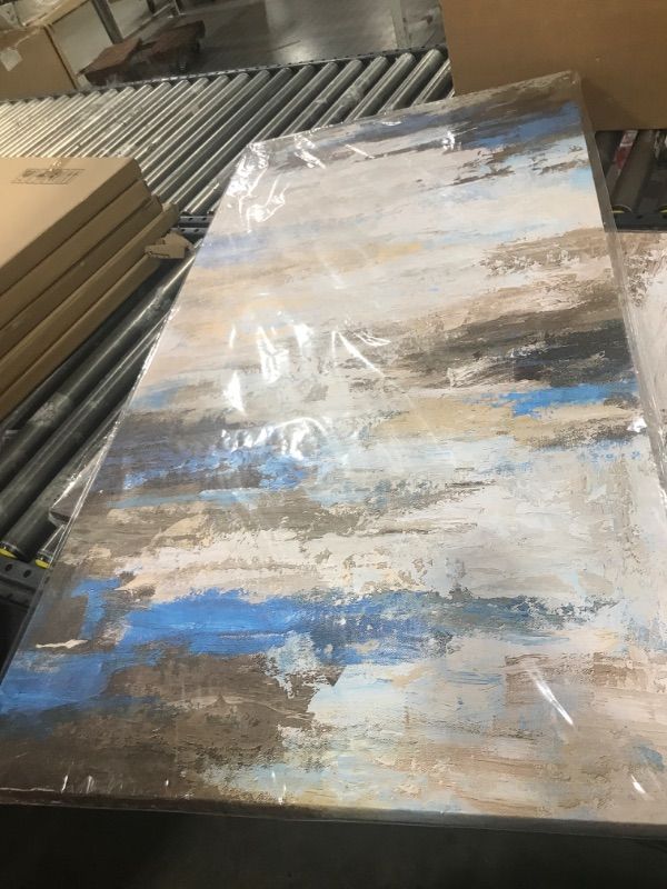 Photo 1 of Abstract Wall Art Living Room Wall Decor Retro Abstract Canvas Prints Vintage Canvas Artwork Rustic Contemporary Wall Art Bedroom Home Office Kitchen Wall Decor Framed Ready to Hang 24" x 48"