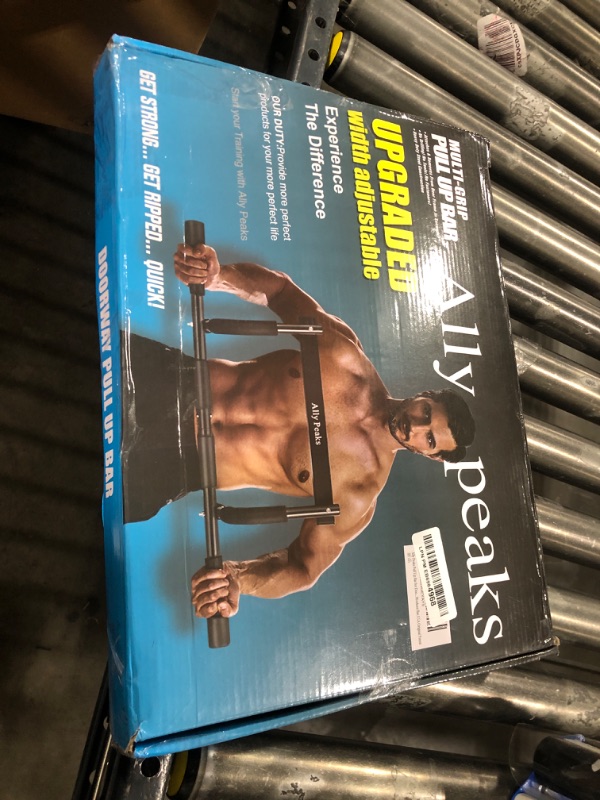 Photo 1 of Ally Peaks Pull Up Bar for Doorway,Multiple Levels Width Adjustable Pull Up Bar Accurately Match Wide and Narrow doorframe,Indoor Chin-Up Bar Workout Bar,USA Original Patent