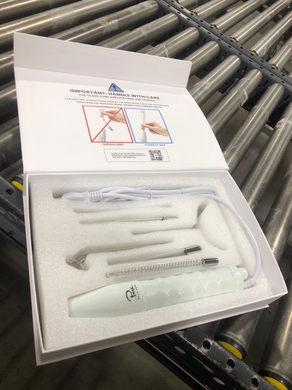 Photo 1 of NuDerma Clinical Skin Therapy Wand - Portable Skin Therapy Machine w 6 Fusion Neon + Argon Wands – Anti Aging - Clarifying - Skin Tightening & Radiance - Wrinkle Reducing