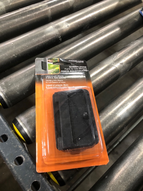 Photo 1 of Prime-Line A 142 Black Plastic Mortise Style Screen Door Latch and Pull (Single Pack)