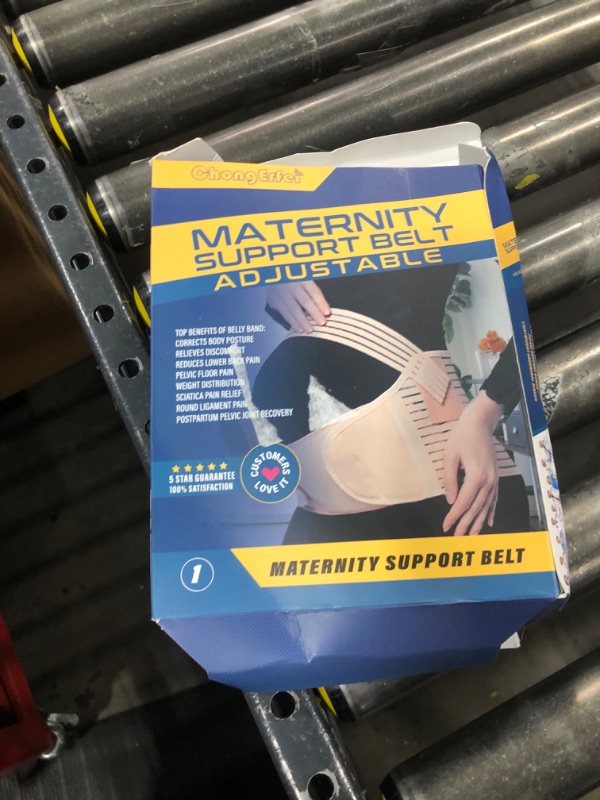 Photo 1 of ChongErfei Maternity Belt Pregnancy Belly Band 3 in 1 Maternity Support Belt for Pregnant Back/Pelvic/Hip Pain, Maternity Band Belly Support for Pregnancy (Black, XL:Fit Ab 46"-57.2")