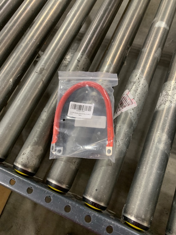 Photo 1 of XIOGZAXI 4 AWG Battery Cable 2 Pcs, 11.8 Inch Battery Cables with M8 Ring Terminals, Marine Cables Pure Copper, Ground Cable for Motorcycle, Car, Truck, Rv, Boat