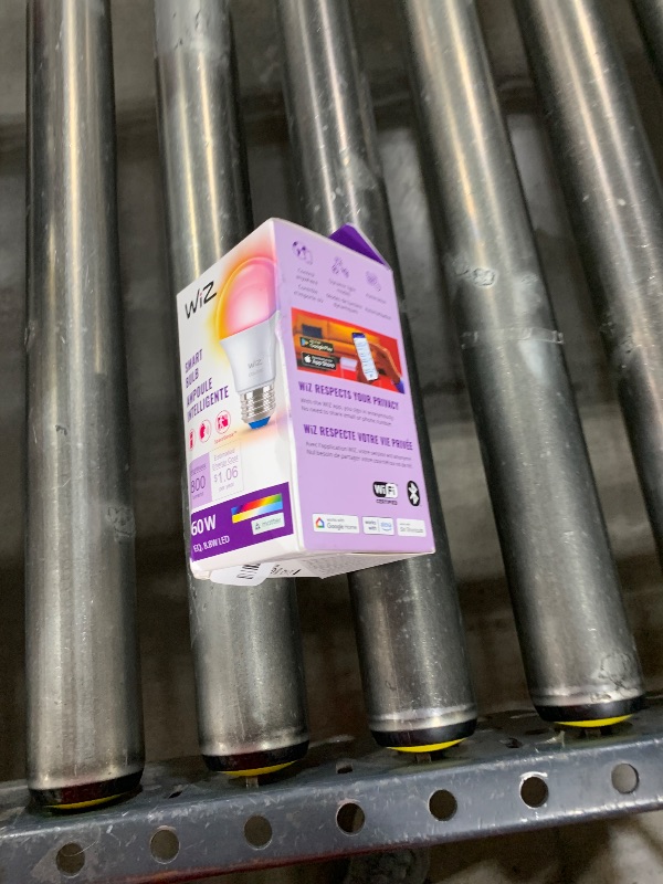 Photo 1 of WiZ Connected 60W A19 LED Smart Light Bulbs - Connects to Your Wi-Fi - E26 Smart Bulb - Control with Voice or App + Activate with Motion - Matter Compatible - 1 Pack