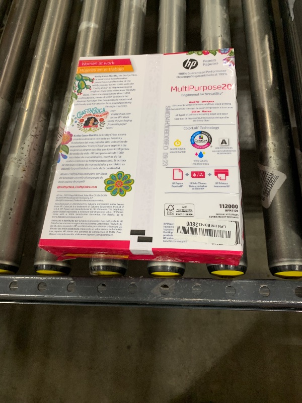 Photo 1 of HP Printer Paper | 8.5 x 11 Paper | MultiPurpose 20 lb | 1 Ream - 500 Sheets | 96 Bright | Made in USA - FSC Certified | 112000R
