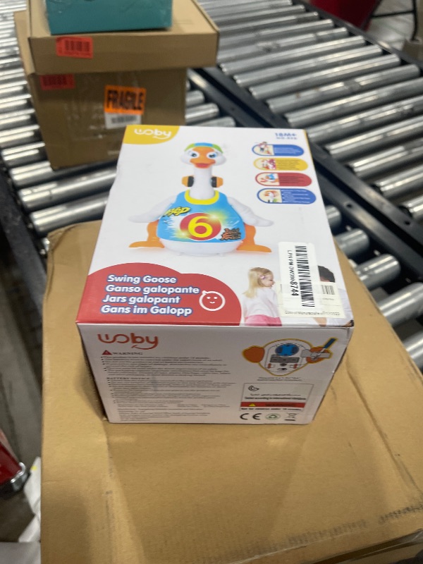 Photo 1 of Woby Baby Musical Toy Dancing Singing Talking Walking Hip Hop Swing Goose Cool Educational Toy Gift for 1 2 3 Year Toddlers Kids Boys Girls
