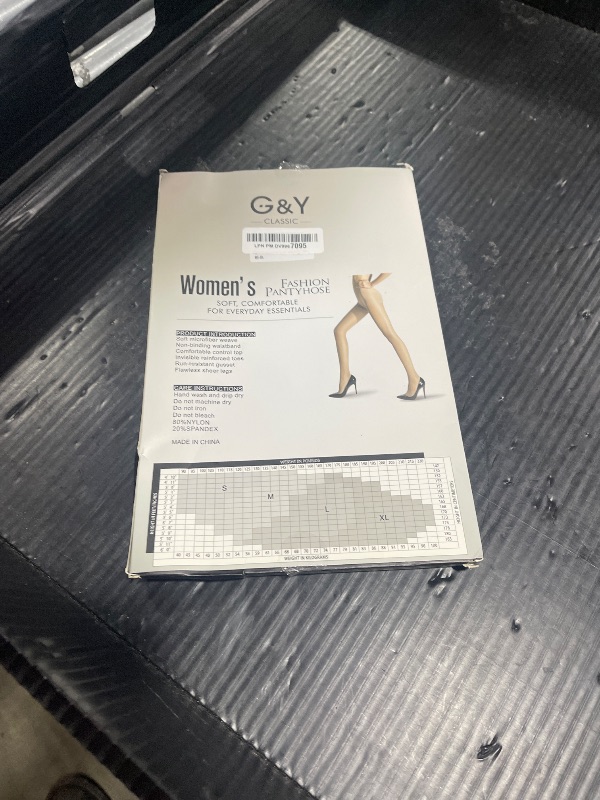 Photo 1 of G&Y 3 Pairs Women's Sheer Tights - 20D Control Top Pantyhose with Reinforced Toes(Nude, S)