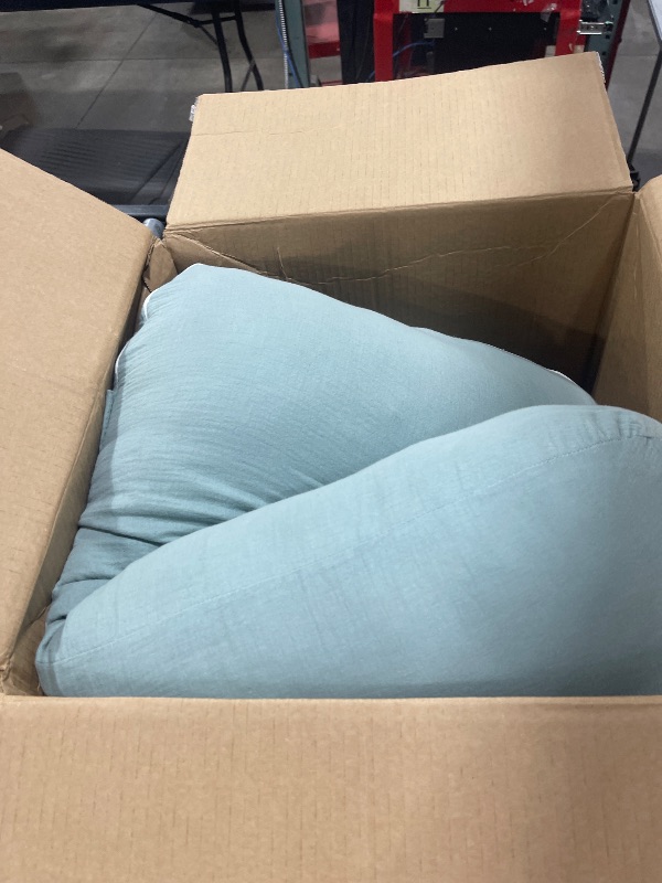 Photo 1 of HIPHOP PANDA Muslin Pregnancy Pillows for Sleeping - U Shaped Full Body Maternity Pillow with Removable Cover - Support for Back, Legs, Belly, HIPS - 57 Inch Pregnancy Pillow for Women - Green