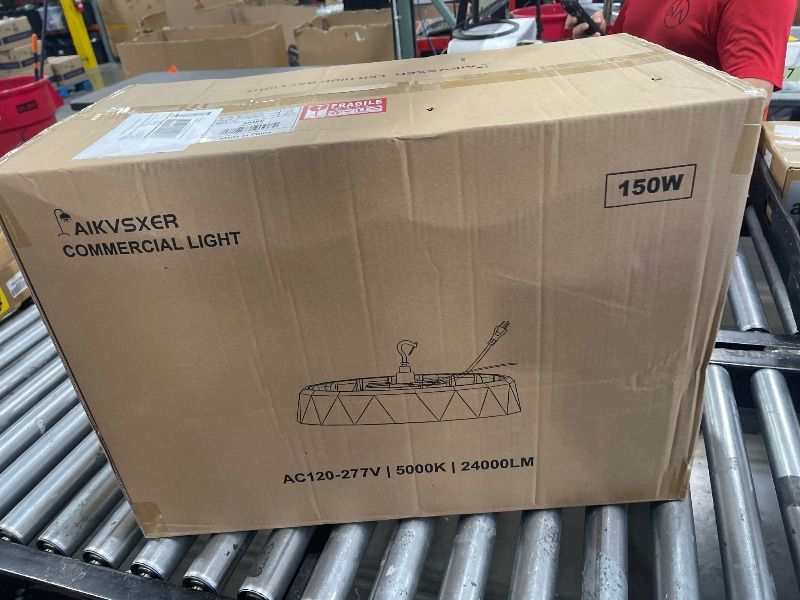 Photo 1 of ONLYLUX 8 Pack LED High Bay Lights 200W, 30000LM 6500K UFO High Bay Led Shop Lights AC100-277V with Plug Industrial Warehouse Workshop Factory Barn Garage Area Lighting Fixture