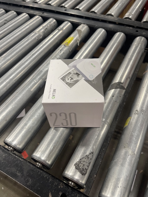 Photo 1 of Nelko Sticker Printer, PM230 Print Pod Mini Bluetooth Portabel Sticker Maker with 3 Rolls Paper, Print Pods Mini Printer with Multiple Templates for Phone & Tablet, White