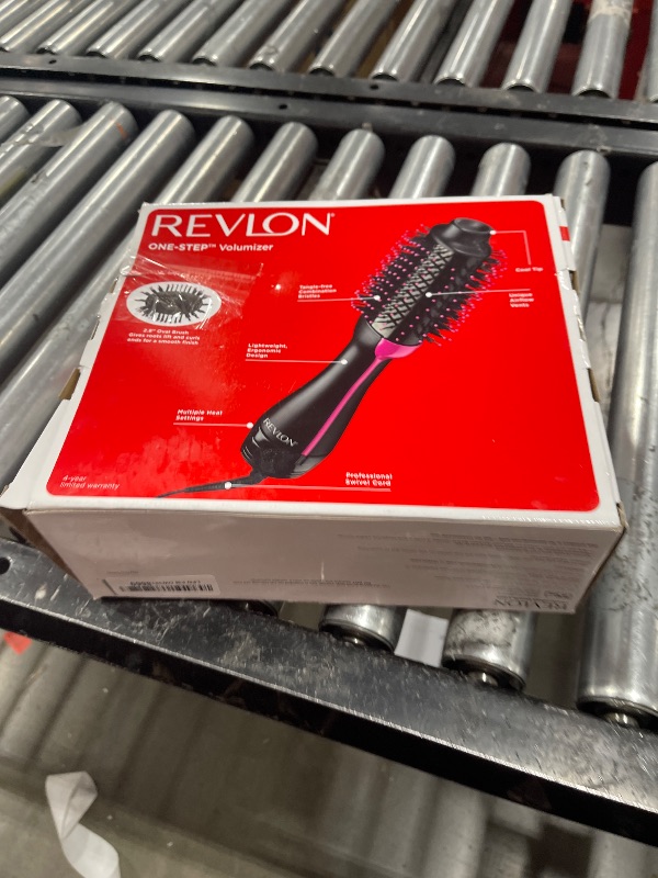 Photo 1 of REVLON One-Step Volumizer Hair Dryer and Styler, for Less Frizz, More Shine, and Reduced Heat Damage for Salon Style Round Brush for Blowout, Black (Amazon Exclusive)
