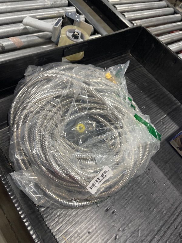 Photo 1 of Rosy Earth 100 FT Garden Hose Expandable - 304 Stainless Steel Water Hose 100 FT - Heavy Duty Flexible Kink Free Hose, no Bite