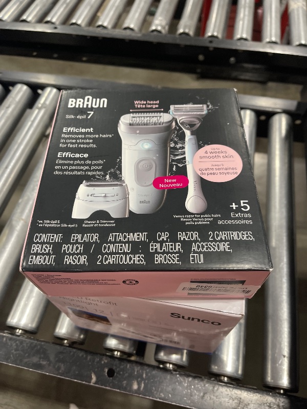 Photo 1 of Braun Silk-épil 7 Epilator, Wet & Dry, Lasting Smooth Skin, SE7-141