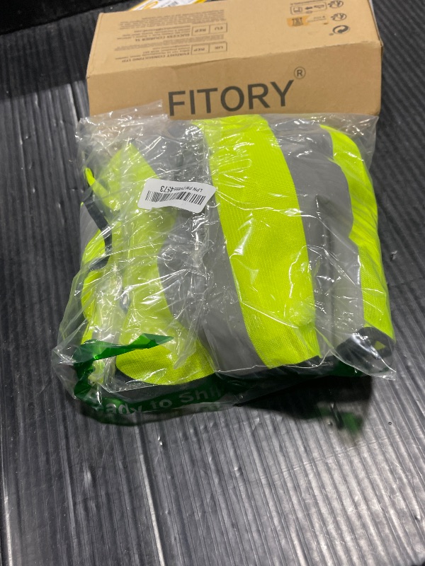 Photo 1 of Flutesan 4 Pack Kids Reflective Vest Child Safety Visibility Vest Kids Safety Construction Sleeveless for Cycling Ski Running(Yellow)