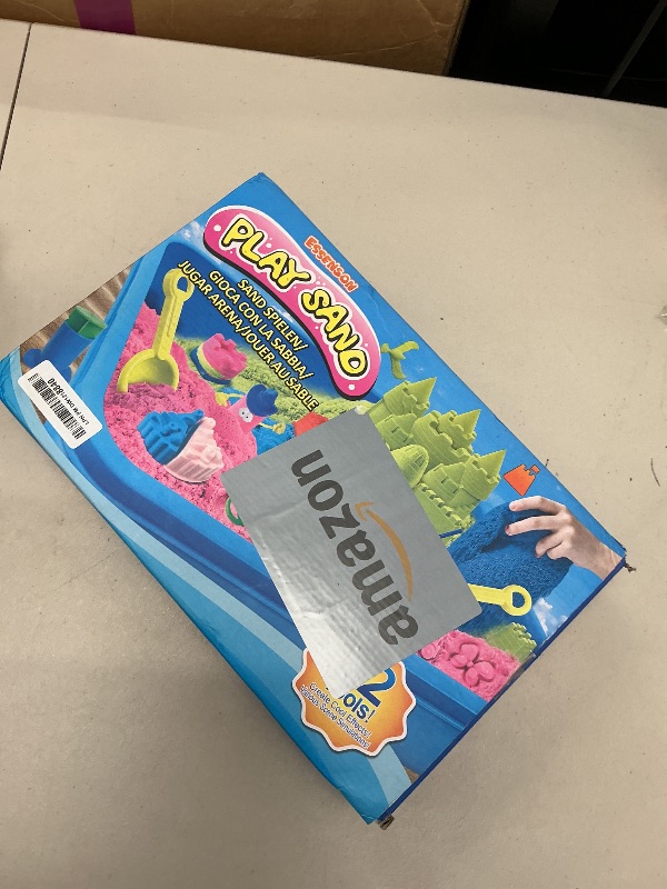 Photo 1 of ESSENSON Sensory Bin - 52 PCS Play Sand Kit with 3lbs Magical Sand, Beach Toys Castle Molds Sand Molds, Sensory Toy Sandbox, Kids Gifts for Girls and Boys