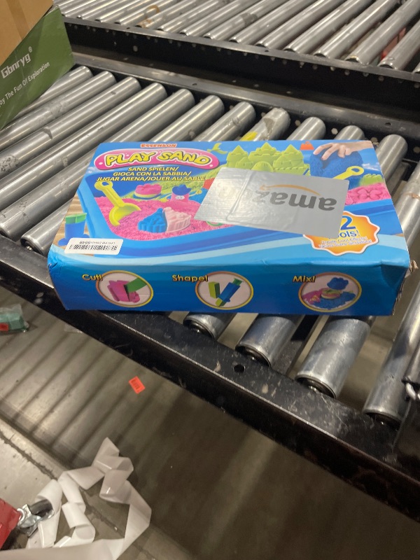 Photo 1 of ESSENSON Sensory Bin - 52 PCS Play Sand Kit with 3lbs Magical Sand, Beach Toys Castle Molds Sand Molds, Sensory Toy Sandbox, Kids Gifts for Girls and Boys