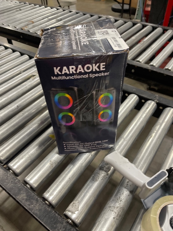Photo 1 of Karaoke Machine, Portable Bluetooth Speaker, PA Speaker with 2 Wireless Karaoke Microphones, Karaoke Machine for Adults Kids with Upgraded Subwoofer, Support TWS/TF/USB/AUX for Home Party Outdoor