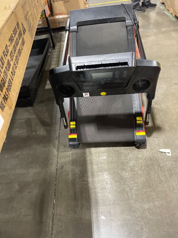 Photo 1 of ATEEDGE Treadmill with Auto Incline, 18" Incline Treadmill for Home, Compact, Foldable, 350lb Capacity, Shock Absorption, 15% Incline Automatic, 0.5-10 MPH, 3 HP, Bluetooth App Running Treadmills