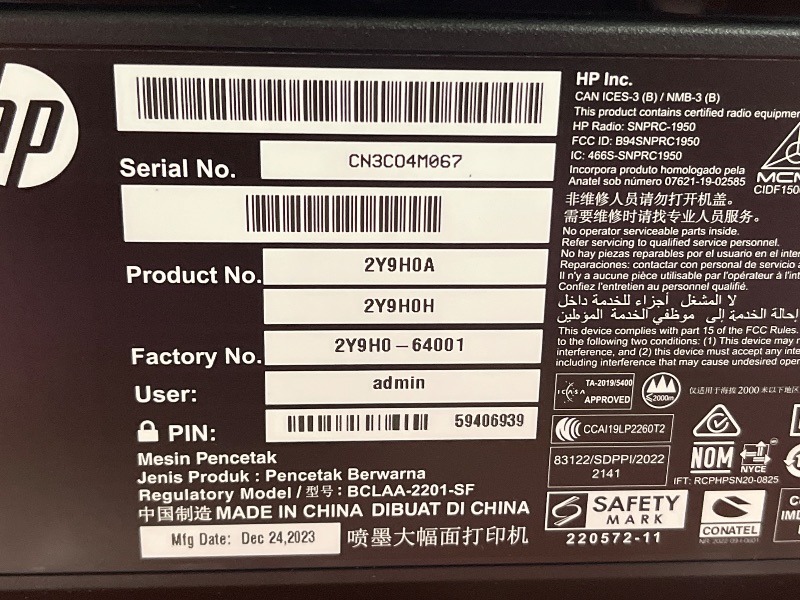 Photo 1 of HP DesignJet T850 Large Format 36-inch Color Plotter Printer (2Y9H0A)