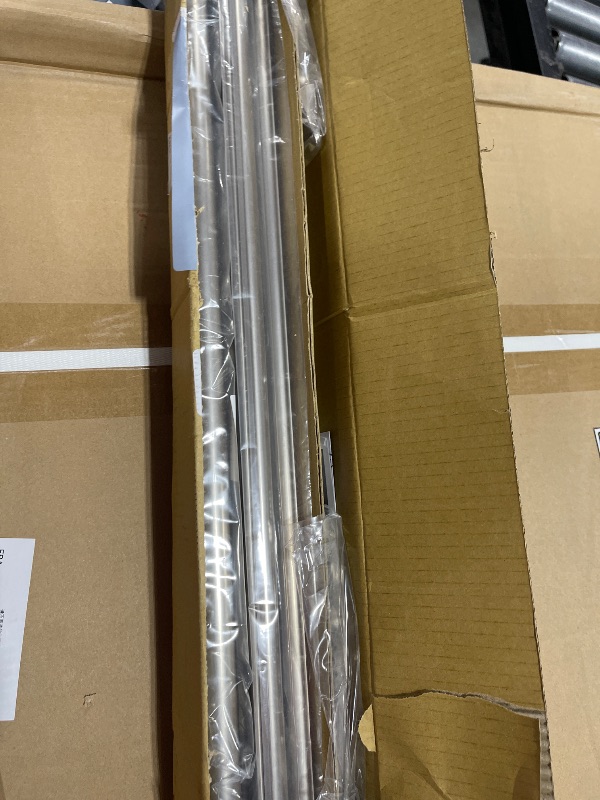 Photo 1 of Rod Desyne Moyat 13/16" Triple Curtain Rod, 120-170 inch, Satin Nickel