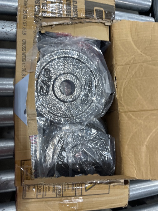 Photo 1 of CAP Barbell 52.5-Pound Adjustable Dumbbell Weight (Pair), chrome finish 2 boxes