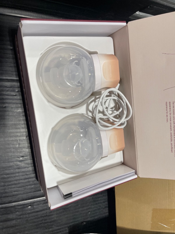 Photo 1 of Momcozy S12 Pro Hands-Free Breast Pump – 3 Modes, 9 Levels, 24mm, 2-Pack – Pink