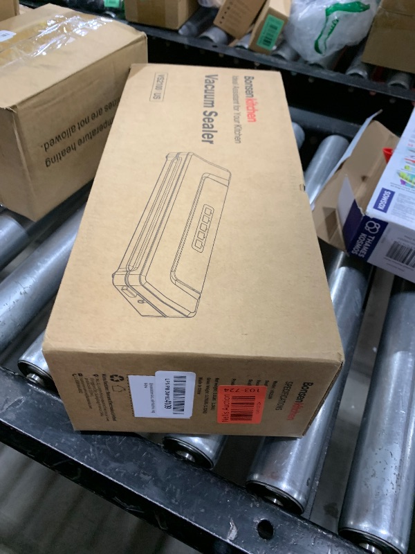 Photo 1 of [Updated 2025] Bonsenkitchen Vacuum Sealer Machine + 40 Vacuum Bags, Fast-Compact/Multi-Functional Food Vacuum Sealer with External Vacuum System, Silver