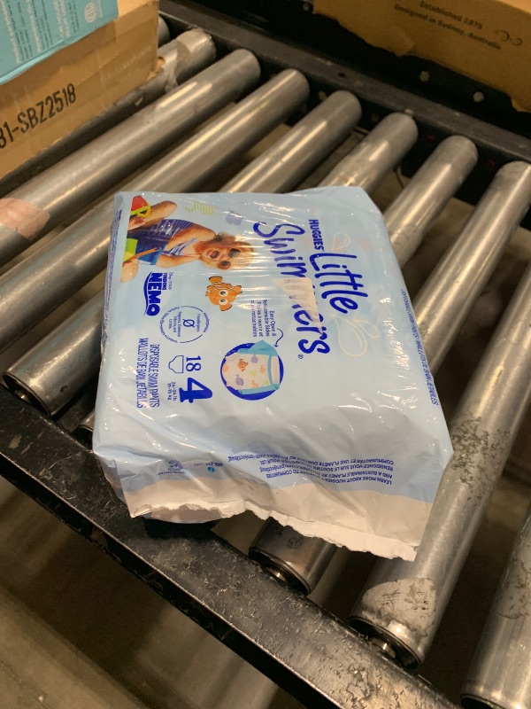 Photo 1 of Huggies Little Swimmers Disposable Swimming Diapers, Size 4 (24-34 lbs), 18 Ct