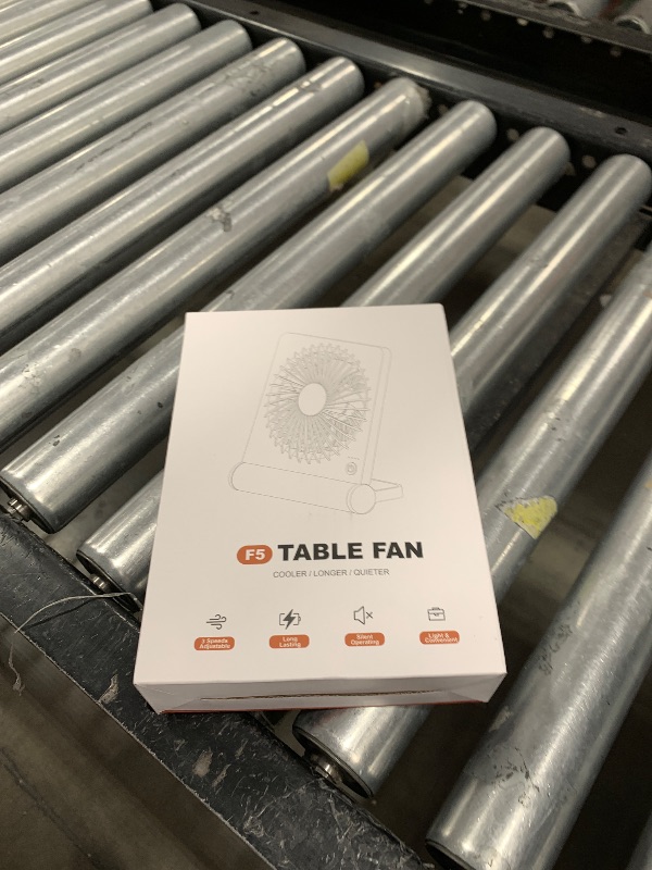 Photo 1 of Tevelecin Small Desk Fan,Rechargeable USB Fan Battery Operated,Ultra Quiet, Strong Wind, 3 Speeds Travel Fans