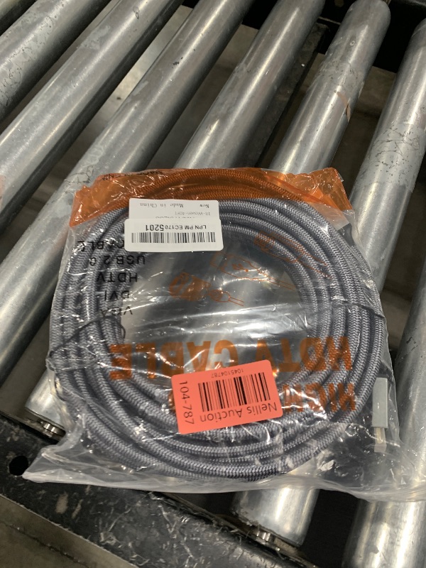 Photo 1 of looyotul 4k Hdmi Cable 40ft Ultra High Speed HDMI 2.0 Cable 4K@60HZ 3D ARC Gold Plated Connector Ethernet Audio Video Return HDMI Cord for UHD TV Monitor Laptop Xbox PS4/PS5 Roku TV ect.(Silvery)