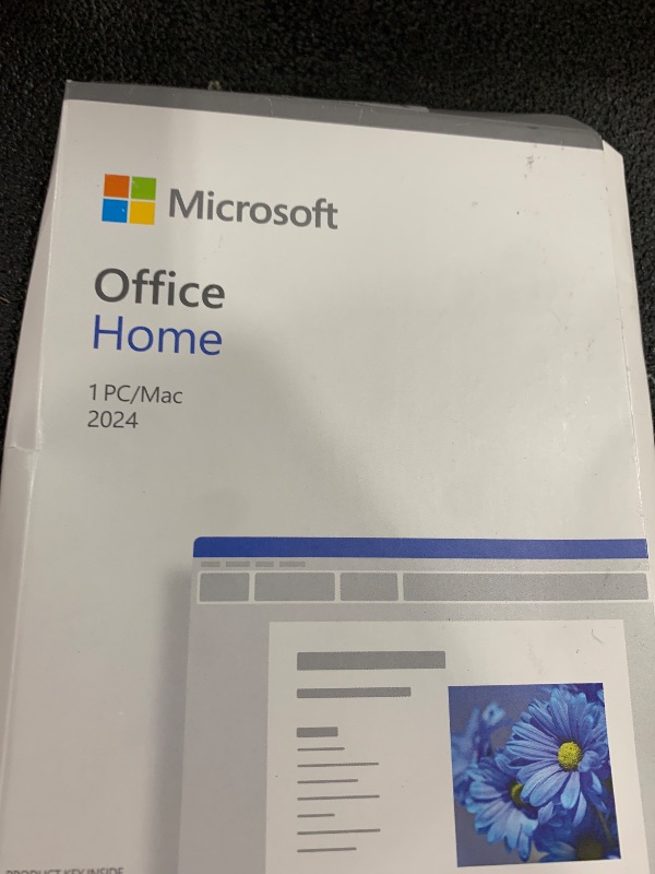 Photo 1 of Microsoft Office Home 2024 | One time purchase, 1 Device | Windows 10/11, Mac - Key Card