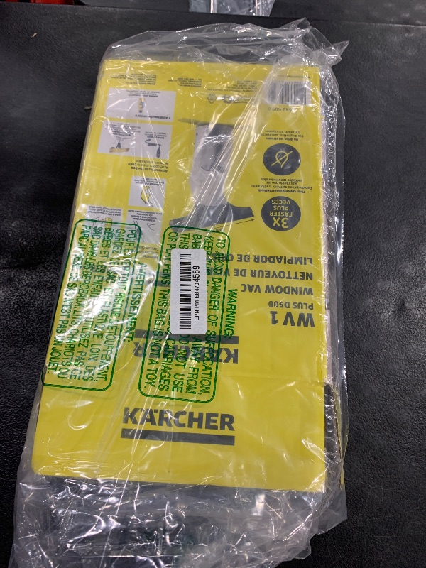 Photo 1 of Kärcher WV 1 Electric Window Vacuum Squeegee 10" - Perfect for Showers, Mirrors, Glass, and Countertops - Electric Squeegee