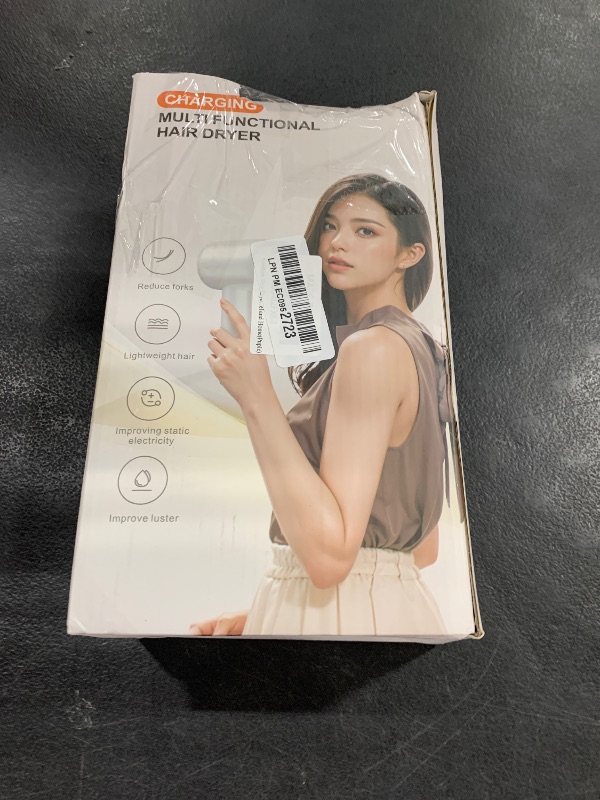 Photo 1 of Cordless Hair Dryer for Women with Battery,Rechargeable Blow Dryer,3 Speed Fast Drying Portable Hair Dryers,Portable Wireless Hair Dryer,Low Nois USB Rechargeable Blow Dryer for Travel and Home(Puple)