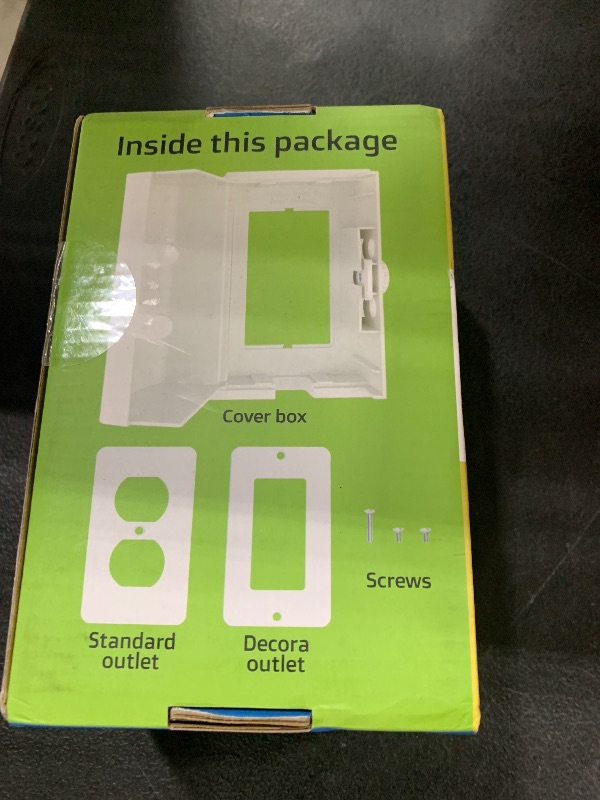 Photo 1 of Baby Safety Outlet Cover BOX [Patent Pending] Double Lock for Much Better Toddler Proofing, Easier Operation, Simple 3 Step Install with Included Screws. Provides Extra Space Inside for Plugs,Adapters