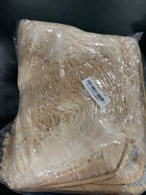 Photo 1 of Fluffy Rug Shaggy Area Rug, Mottling Camel 3x5 Area Rugs for Bedroom, Small Bedside Rug, Soft Fluffy Shaggy Entryway Throw Rugs for Living Room Bedroom Kids Room Home Decor
