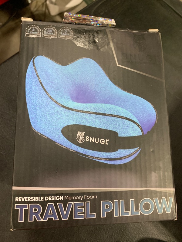 Photo 1 of SNUGL Travel Pillow for Kids - Memory Foam Kids Neck Pillows for Travel | Neck Rest Children Travel Pillows for Airplanes | Kids Travel Pillow with Carry Bag & Clip | Kids Flight Travel Essentials