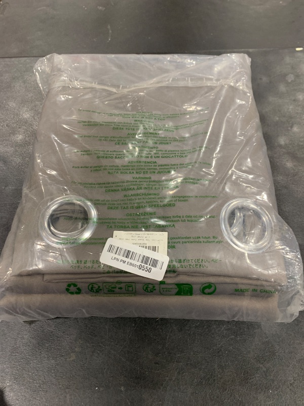 Photo 1 of NICETOWN Total Shade Curtains and Draperies, Heavy-Duty Full Light Shading Drapes with Black Liner Backing for Villa/Hall/Dorm Window?Gray, Package of 2, 52 inches Wide x 95 inches Long